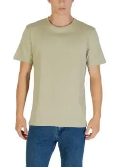 "Boss Herren Herbst T-Shirt Beige – Kurzarm & Rundhals"