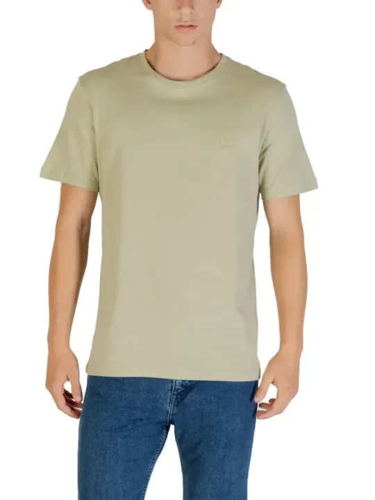 "Boss T-Shirts im Sale | Boss Herbst T-Shirt Beige Herren Kurzarm Rundhals online kaufen"|Planet-Deluxe