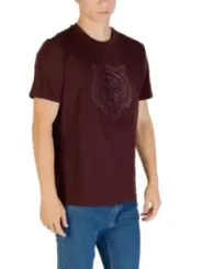 "Antony Morato T-Shirts im Sale | Antony Morato Herren Bordeaux Druck TShirt Herbst Winter online kaufen"|Planet-Deluxe