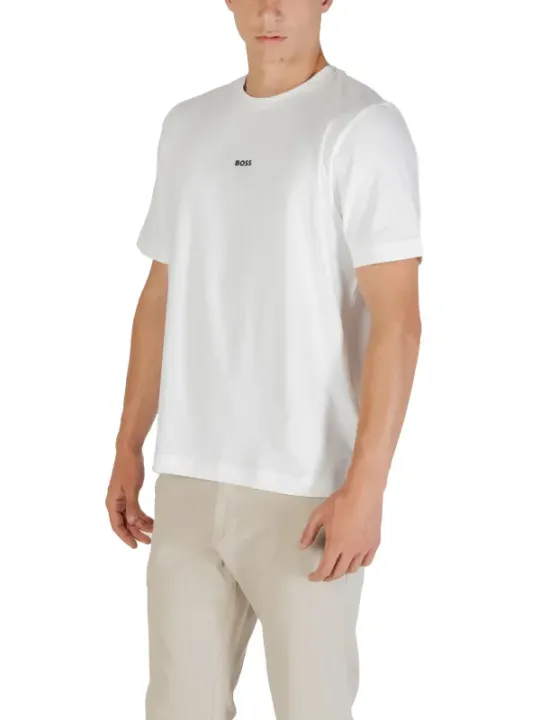 "Boss T-Shirts im Sale | Boss HerbstWinter Herren TShirt Weiß Kurzarm Rundhals online kaufen"|Planet-Deluxe