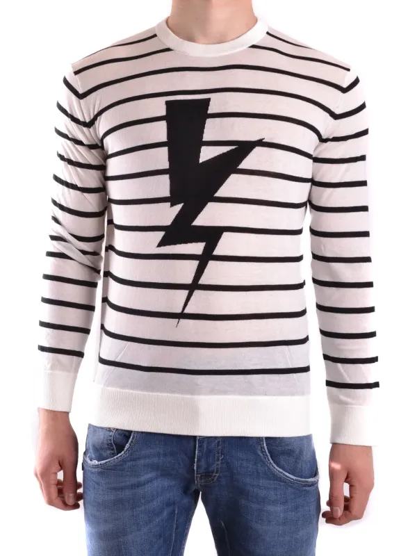 "Neil Barrett Pullover im Sale | Neil Barrett Herren Streifenpullover Weiß 100 Baumwolle online kaufen"|Planet-Deluxe "Neil Barrett Pullover im Sale | Neil Barrett Herren Streifenpullover Weiß 100 Baumwolle online kaufen"|Planet-Deluxe
