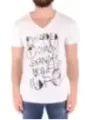 "Alexander Mcqueen T-Shirts im Sale | McQueen Herren TShirt FrühlingSommer VNeck Druck Weiß online kaufen"|Planet-Deluxe
