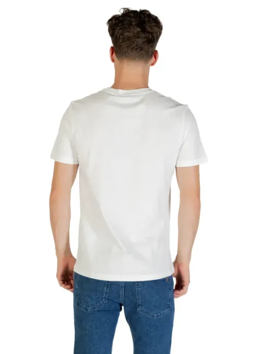 "Antony Morato T-Shirts im Sale | Antony Morato Herren T-Shirt - Weiß mit Druck, Kurzarm, Rundhalsausschnitt - Herbst/Winter Kollektion online kaufen"|Planet-Deluxe
