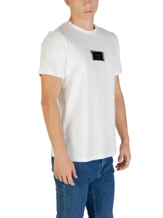 "Antony Morato T-Shirts im Sale | Antony Morato Herren T-Shirt - Weiß mit Druck, Kurzarm, Rundhalsausschnitt - Herbst/Winter Kollektion online kaufen"|Planet-Deluxe