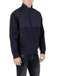 "Armani Exchange Sakkos im Sale | Armani Exchange Herren-Sakko für Herbst/Winter – Blau mit Reißverschluss und Vordertaschen online kaufen"|Planet-Deluxe