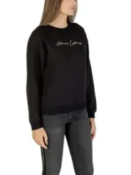 "Armani Exchange Sweatshirts im Sale | Armani Exchange Damen Fleece Herbst/Winter Sweatshirt Schwarz online kaufen"|Planet-Deluxe