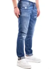 "Dondup Jeans im Sale | Dondup Herren Jeans - Herbst/Winter Kollektion - Blau mit Zerrissenen und Abgenutzten Details - Reißverschluss und Knopf - Arti online kaufen"|Planet-Deluxe
