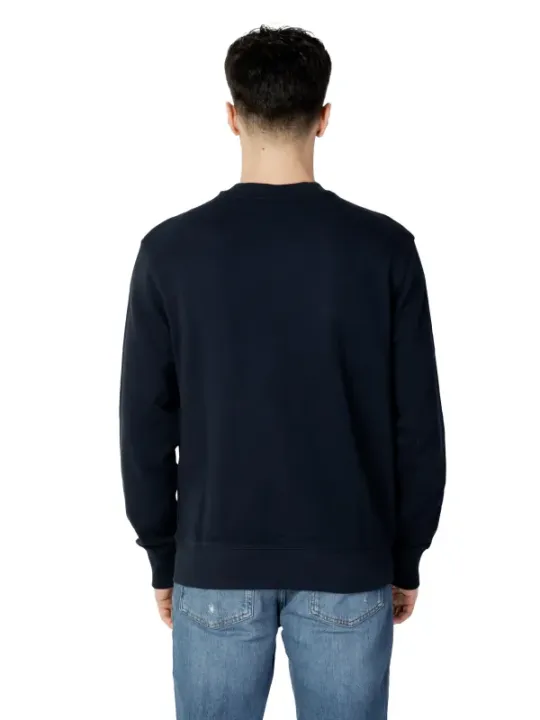 BOSS Herren Fleece-Sweatshirt Blau - 100% Baumwolle