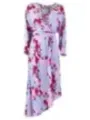 "Diane Von Furstenberg Kleider im Sale | Diane Von Furstenberg Buntes Frühlings-/Sommerkleid mit Blumenmuster und V-Ausschnitt für Damen – 100% Viskose, Maschinenwas online kaufen"|Planet-Deluxe