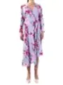 "Diane Von Furstenberg Kleider im Sale | Diane Von Furstenberg Buntes Frühlings-/Sommerkleid mit Blumenmuster und V-Ausschnitt für Damen – 100% Viskose, Maschinenwas online kaufen"|Planet-Deluxe