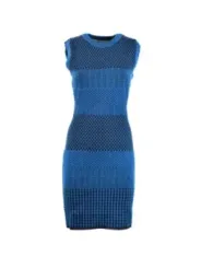 "Diane Von Furstenberg Kleider im Sale | Diane Von Furstenberg Damenkleid - Ärmeloses Herbst/Winter Kleid in Blau mit Rundhalsausschnitt, Artikelcode: V_29051 online kaufen"|Planet-Deluxe