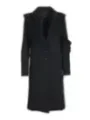 Schwarzer Patrizia Pepe Wollmantel elegant