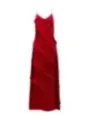 "Twinset Kleider im Sale | **Twinset Damenkleid - Ärmelloses Frühlings-/Sommerkleid in Rot mit V-Ausschnitt aus 100% Viskose** online kaufen"|Planet-Deluxe