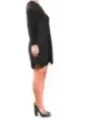 "Philosophy Kleider im Sale | Philosophy Damen Herbst/Winter Kleid - Schwarzes Wollkleid mit langen Ärmeln und Rundhalsausschnitt - Artikelcode B_34175 online kaufen"|Planet-Deluxe