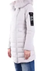 "Peuterey Jacken im Sale | Peuterey Damenjacke Herbst/Winter – Weiße Kapuzenjacke mit Reißverschluss und Vordertaschen aus 100% Polyester, Maschinenwas online kaufen"|Planet-Deluxe