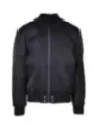 Schwarze Diesel Bomberjacke aus Stoff