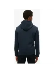 "Superdry Sweatshirts im Sale | Superdry Herren Fleece Hoodie Blau mit Druck - Gemütlicher Herbst/Winter Kapuzenpullover mit Vordertaschen und Langarm - Modell online kaufen"|Planet-Deluxe