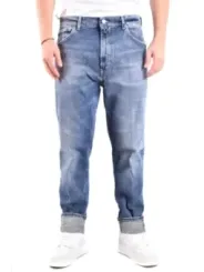 "Dondup Jeans im Sale | Dondup Herren Jeans Blau Abgenutzt - Herbst/Winter Kollektion | Stilvolle, Bequeme Denim-Hose mit Reißverschluss und Knopfversc online kaufen"|Planet-Deluxe