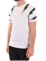 "Neil Barrett T-Shirts im Sale | Neil Barrett Herren T-Shirt Weiß mit Druck - Kurzarm Rundhals für Frühling/Sommer online kaufen"|Planet-Deluxe