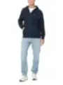 "Tommy Hilfiger Jeans Sweatshirts im Sale | Tommy Hilfiger Herren Fleece Hoodie Blau mit Reißverschluss - Herbst/Winter Kapuzenpullover aus Baumwollmischung mit Vordertasc online kaufen"|Planet-Deluxe