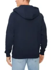 "Tommy Hilfiger Jeans Sweatshirts im Sale | Tommy Hilfiger Herren Fleece Hoodie Blau mit Reißverschluss - Herbst/Winter Kapuzenpullover aus Baumwollmischung mit Vordertasc online kaufen"|Planet-Deluxe