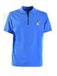 "Karl Lagerfeld Poloshirts im Sale | Karl Lagerfeld Herren Polo Blau Reißverschluss Kurzarm online kaufen"|Planet-Deluxe