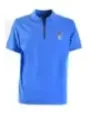 "Karl Lagerfeld Poloshirts im Sale | Karl Lagerfeld Herren Polo Blau Reißverschluss Kurzarm online kaufen"|Planet-Deluxe