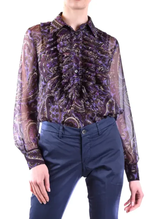 "P.a.r.o.s.h. Hemden im Sale | Parosh Damen Blusen Frühling Sommer Blumenmuster  online kaufen"|Planet-Deluxe