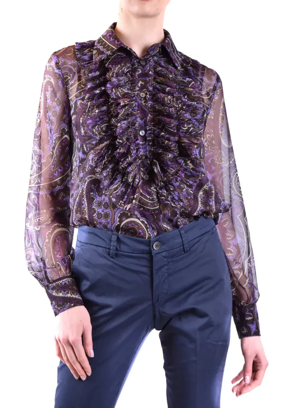 "P.a.r.o.s.h. Hemden im Sale | Parosh Damen Blusen Frühling Sommer Blumenmuster  online kaufen"|Planet-Deluxe
