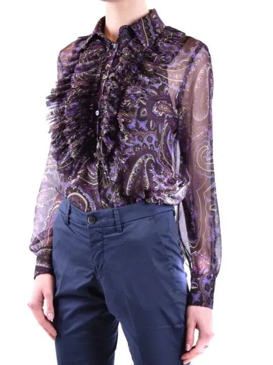 "P.a.r.o.s.h. Hemden im Sale | Parosh Damen Blusen Frühling Sommer Blumenmuster  online kaufen"|Planet-Deluxe