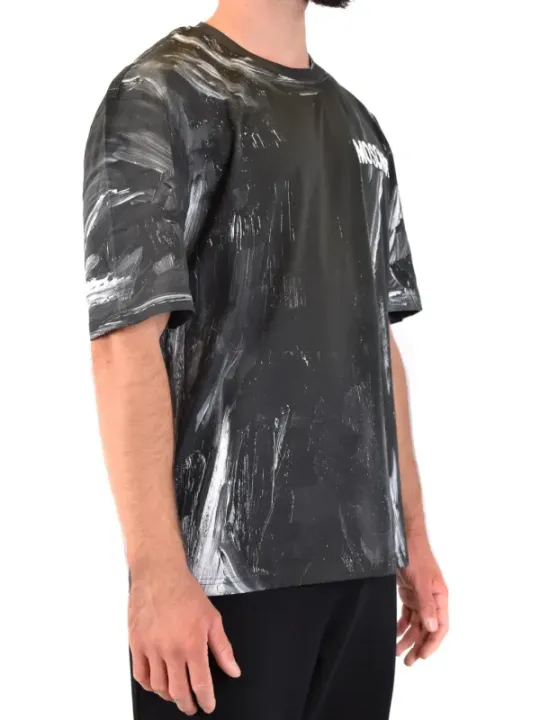 "Moschino T-Shirts im Sale | Moschino Herren TShirt Schwarz Kurzarm Baumwolle online kaufen"|Planet-Deluxe