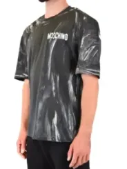 "Moschino T-Shirts im Sale | Moschino Herren TShirt Schwarz Kurzarm Baumwolle online kaufen"|Planet-Deluxe