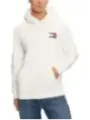 "Tommy Hilfiger Jeans Sweatshirts im Sale | Tommy Hilfiger Herren Fleece Hoodie Herbst/Winter Weiß online kaufen"|Planet-Deluxe