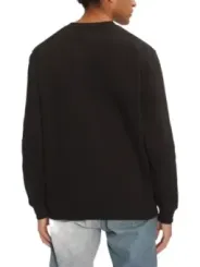 "Tommy Hilfiger Jeans Sweatshirts im Sale | Tommy Hilfiger Herren Fleece Schwarz Langarmshirt online kaufen"|Planet-Deluxe