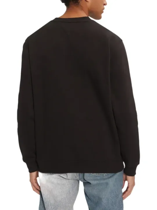 "Tommy Hilfiger Jeans Sweatshirts im Sale | Tommy Hilfiger Herren Fleece Schwarz Langarmshirt online kaufen"|Planet-Deluxe