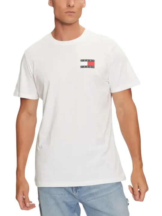 "Tommy Hilfiger Jeans T-Shirts im Sale | Tommy Hilfiger Herren TShirt Weiß HerbstWinter online kaufen"|Planet-Deluxe