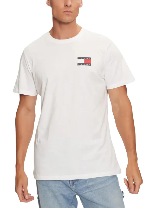 "Tommy Hilfiger Jeans T-Shirts im Sale | Tommy Hilfiger Herren TShirt Weiß HerbstWinter online kaufen"|Planet-Deluxe