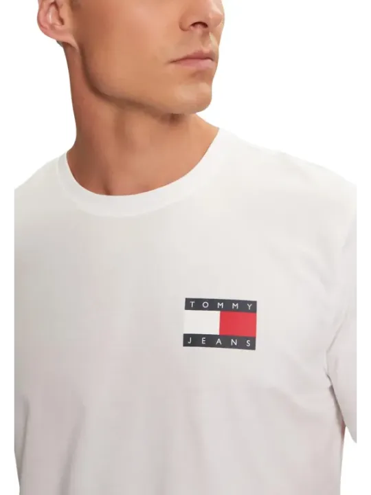 "Tommy Hilfiger Jeans T-Shirts im Sale | Tommy Hilfiger Herren TShirt Weiß HerbstWinter online kaufen"|Planet-Deluxe