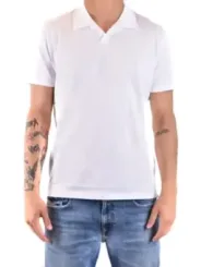 "Dondup Poloshirts im Sale | Dondup Herren Polo Weiß Kurzarm V-Ausschnitt Baumwolle online kaufen"|Planet-Deluxe