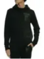"Moschino Sweatshirts im Sale | Moschino Herren Fleece Kapuzenpullover Schwarz Druck online kaufen"|Planet-Deluxe