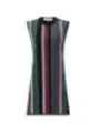 "Diane Von Furstenberg Kleider im Sale | Diane Von Furstenberg - Ärmelloses Herbst/Winter-Kleid für Damen mit Rundhalsausschnitt und bunten Streifenmuster – Viskose- online kaufen"|Planet-Deluxe