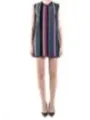 "Diane Von Furstenberg Kleider im Sale | Diane Von Furstenberg - Ärmelloses Herbst/Winter-Kleid für Damen mit Rundhalsausschnitt und bunten Streifenmuster – Viskose- online kaufen"|Planet-Deluxe