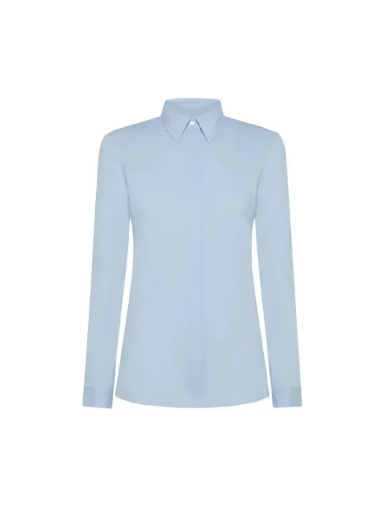 "Rrd Hemden im Sale | RRD Damen Herbst/Winter Hemd in Azurblau mit Klassischem Kragen und Langarm - Artikelcode: B_44758 online kaufen"|Planet-Deluxe