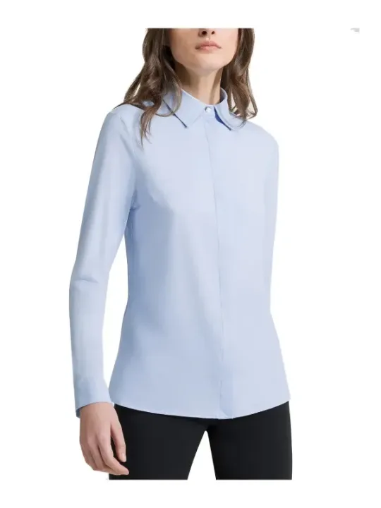 "Rrd Hemden im Sale | RRD Damen Herbst/Winter Hemd in Azurblau mit Klassischem Kragen und Langarm - Artikelcode: B_44758 online kaufen"|Planet-Deluxe