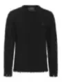 "Philipp Plein Pullover im Sale | Philipp Plein Herrenpullover Schwarz Zerrissen 100% Wolle online kaufen"|Planet-Deluxe