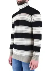 "Paolo Pecora Pullover im Sale | Paolo Pecora Herren Herbstpullover Streifen 100 Prozent Wolle online kaufen"|Planet-Deluxe