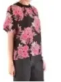 "Msgm T-Shirts im Sale | MSGM Damen T-Shirt - Bunter Blumenprint aus 100% Seide, Kurzarm für Frühling/Sommer online kaufen"|Planet-Deluxe