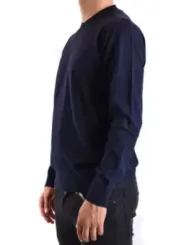 "Paolo Pecora Pullover im Sale | Paolo Pecora Herren Blau Rundhals Pullover Baumwolle online kaufen"|Planet-Deluxe