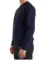 "Paolo Pecora Pullover im Sale | Paolo Pecora Herren Blau Rundhals Pullover Baumwolle online kaufen"|Planet-Deluxe