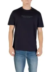 "Armani Exchange T-Shirts im Sale | Armani Exchange Herren TShirt HerbstWinter Blau Print  online kaufen"|Planet-Deluxe